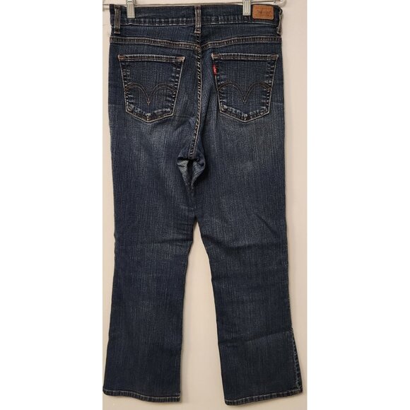 Levis 512 Jeans Perfectly Slimming Boot Cut Stretch Blue Denim Womens 8 S/C‎ EUC - Picture 9 of 15